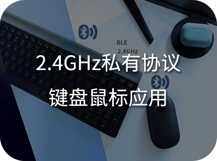 <p>2.4GHz私有协议键盘滑鼠应用</p>