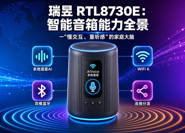 “声控扬声器”要退场了，智能音箱的新战场—瑞昱RTL8730E“懂交互、重听感”的家庭大脑